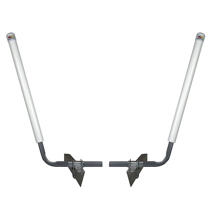 C.E. Smith Post Guide-On, 40 in., White PVC, Boxed 70Deg 27627